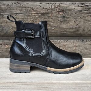 Jeossy Milan NEW Modern Minimalist Chelsea Block Heel Short Bootie 7.5M